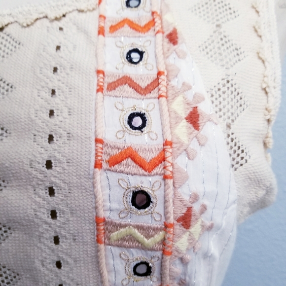 Free People | Hippie Boho Embroidered Sun Dress - Picture 7 of 10